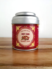 Just Chai tin – traditional masala chai blend with Assam black tea by The Chai Thesis