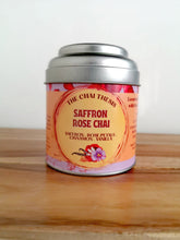Saffron Rose Chai tin – handcrafted rose and saffron masala chai blend by The Chai Thesis
