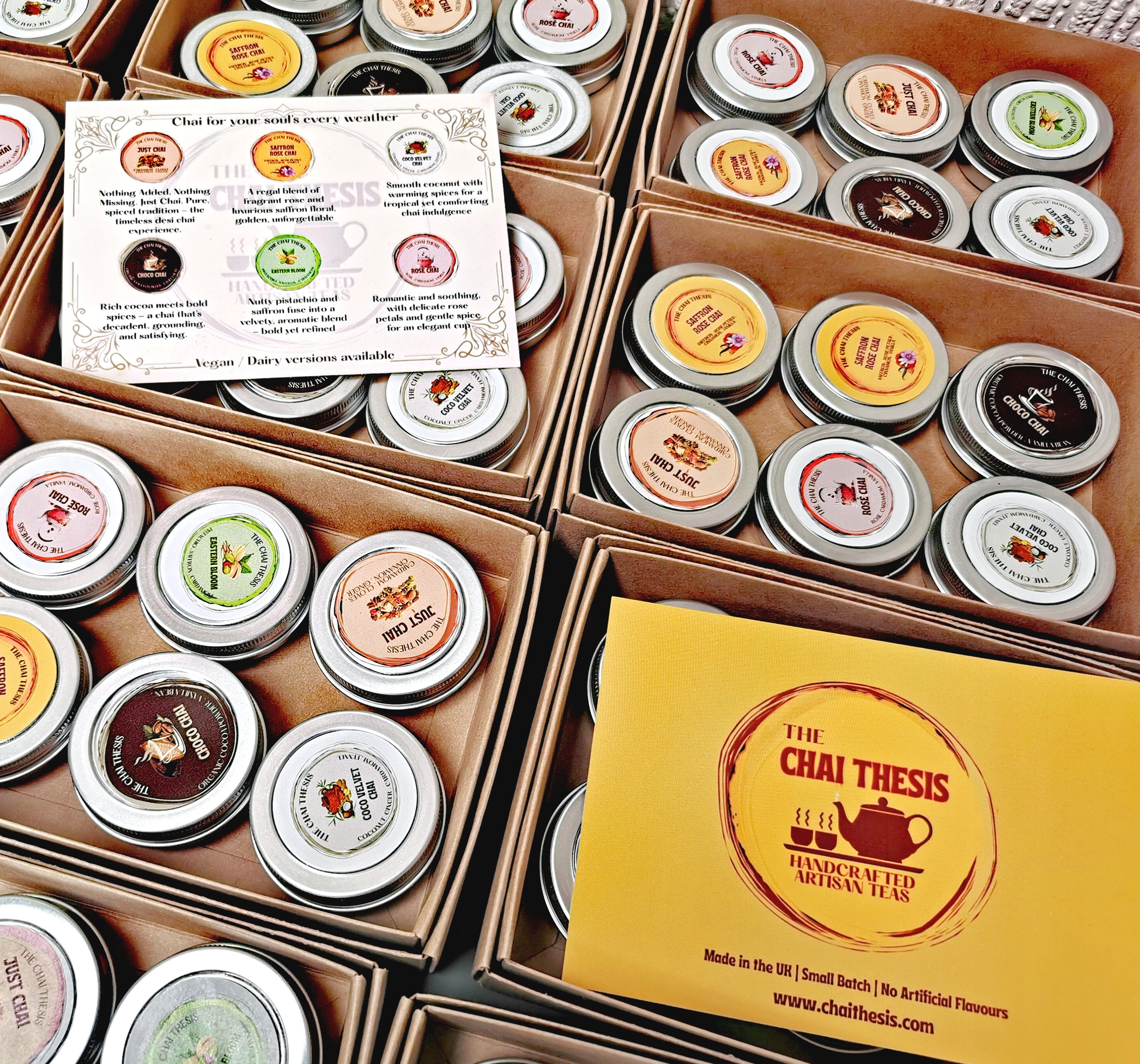 Taster Box of 6 Instant Chai Mixes – Just Add Hot Water