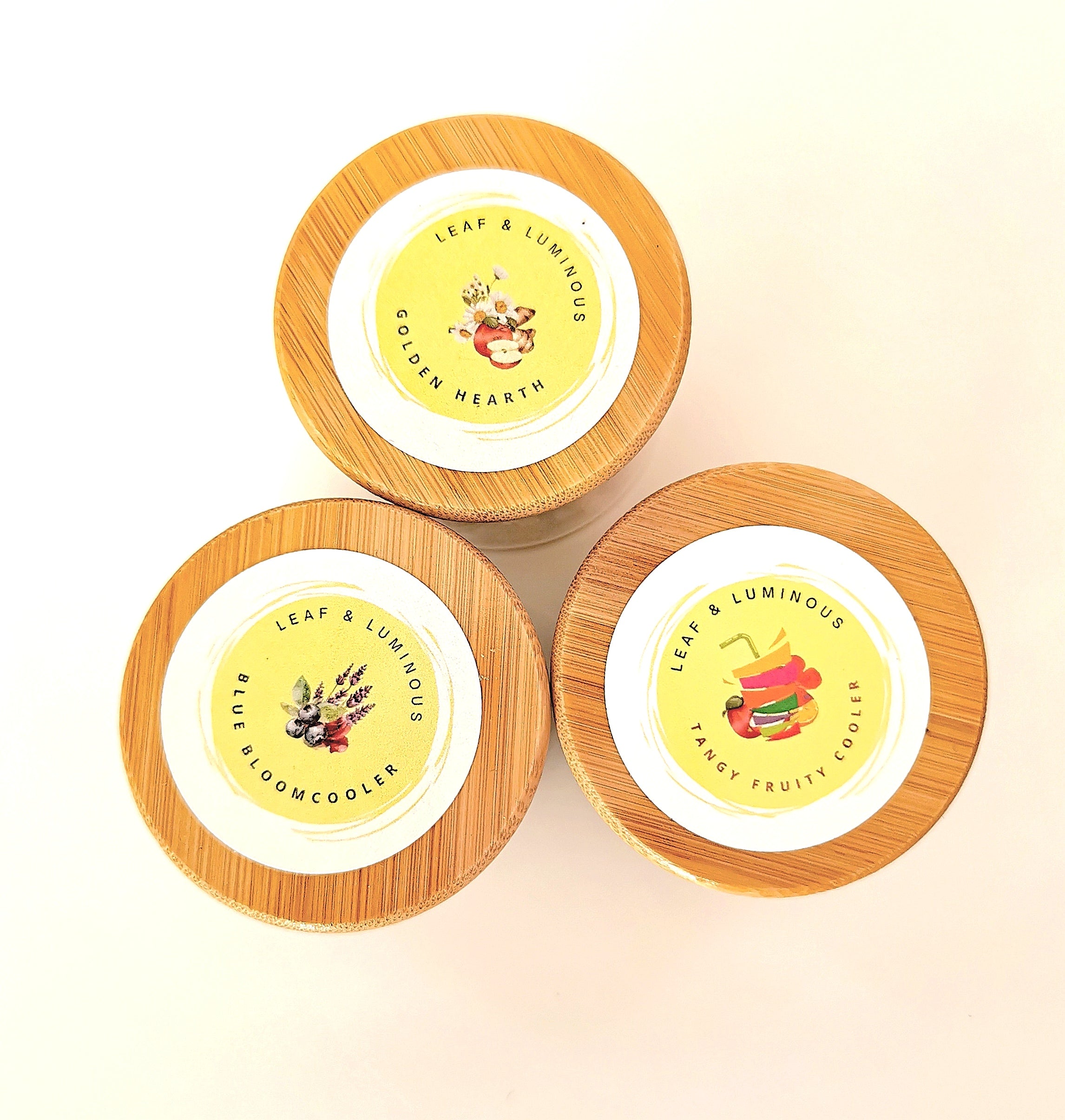 Cold Infusions Trio – oolong tea with dehydrated fruits in small boxes, three flavour blends