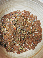 Evergreen Ember tin with herbs and spices – earthy rooibos and juniper herbal infusion